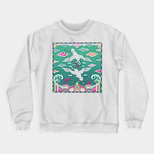 Minhwa: Twin-Crane Heung Bae B Type Crewneck Sweatshirt